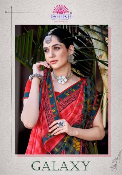Galaxy By Ishika Fancy Digital Printed Attractive Georgette Saree Collection